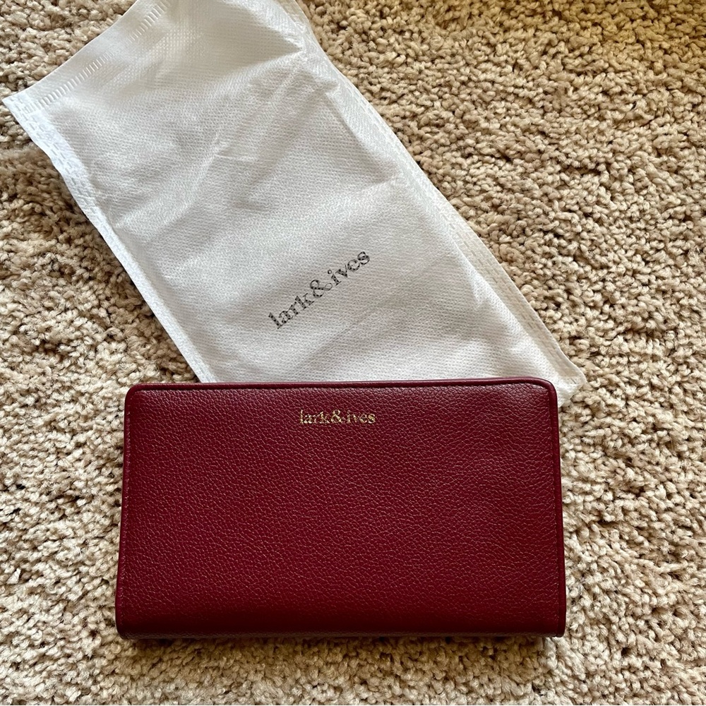 3 FOR $25: Vegan leather wallet by Lark & Ives